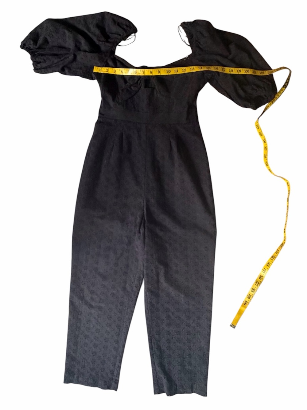 Alice McCall Black Puff-Sleeve Jumpsuit with Fitted Waist - Picture 5 of 7